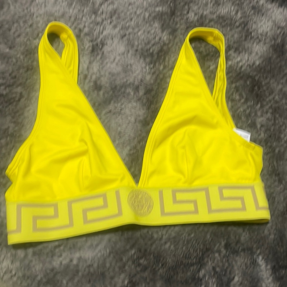 Versace yellow Bikini top